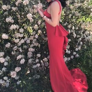 Stunning Long Red Prom Dress!